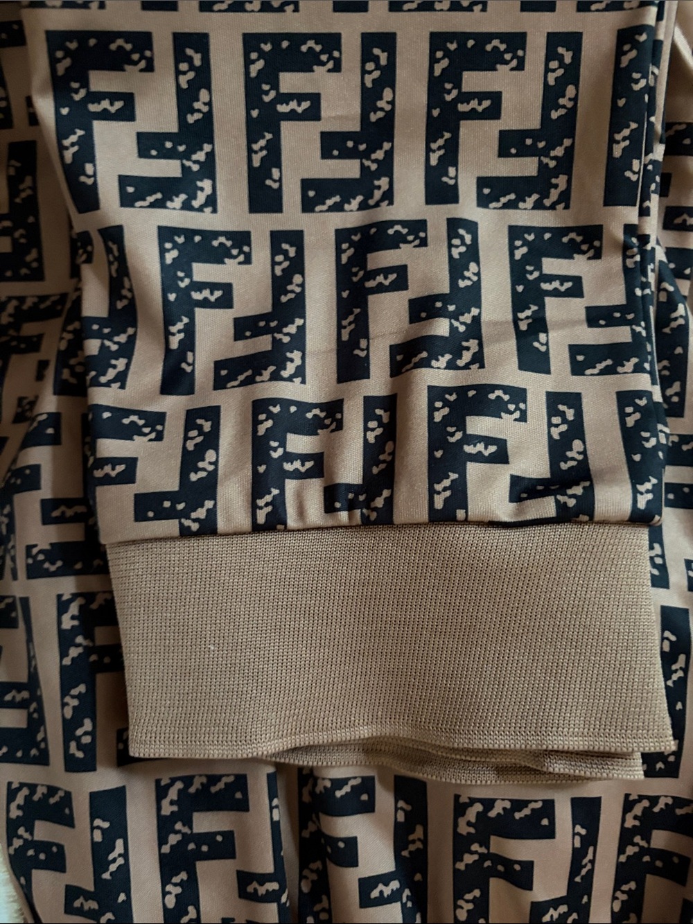 Beige and Black Patterned Lounge Pants - Picture 7 of 7